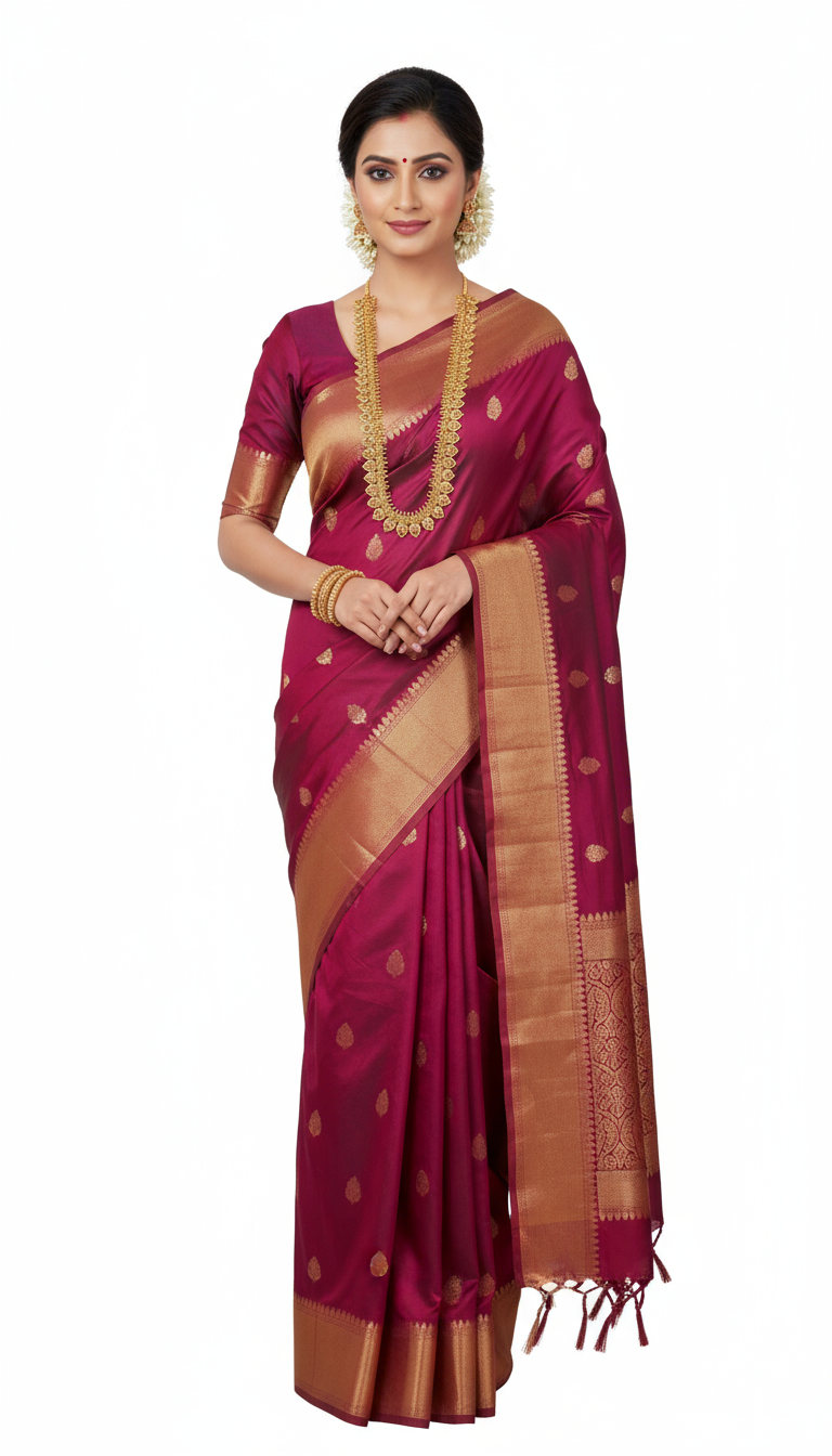 Traditional Gold Coin Necklace Set with Matching Earrings